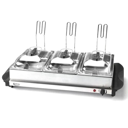 Bufetera Eléctrica Oster Bandeja Triple Acero Inoxidable