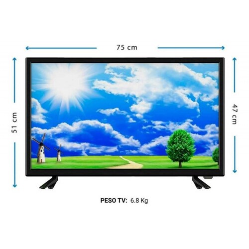 Smart Tv Atvio 24 Pulgadas Pantalla Hdmi Hd Roku Tv
