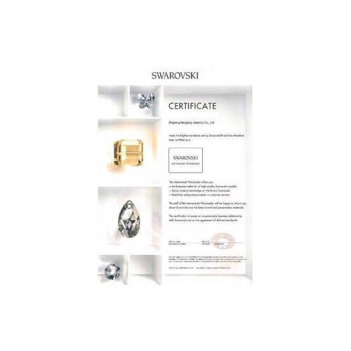 Collar Corazon Azul Swarovski Elements Cristal Certificado 