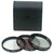 Kit De 3 Filtros Con Funda De Color Negro 52mm 