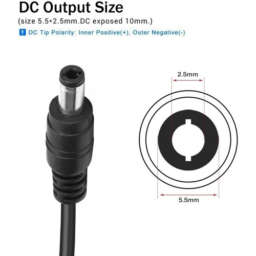 Adaptador Cargador Power Adapter Ac 100-220v To Dc 60w 