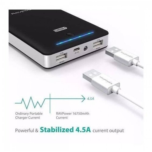Cargador Externo Portátil 16750ma 4.5a Ravpower 