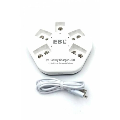 Cargador De Baterias 9v Lithium Ion Cargador Para 5 Baterias 