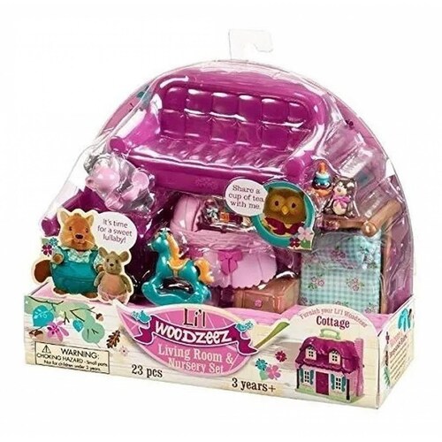 Sala De Estar Y Cuarto De Niños Lil Woodzeez Juguete 