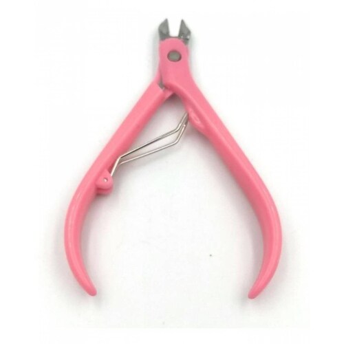 Alicates De Acero Inixidable Para Manicure Colores Rosa