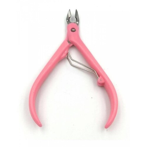 Alicates De Acero Inixidable Para Manicure Colores Rosa
