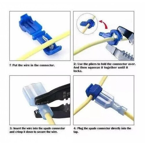 Conectores De Empalme De Cable Tap In Crimp Quick Splice 