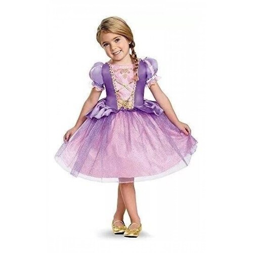 Disfraz De Rapunzel Toddler Classic Costume, Grande (4-6x) 