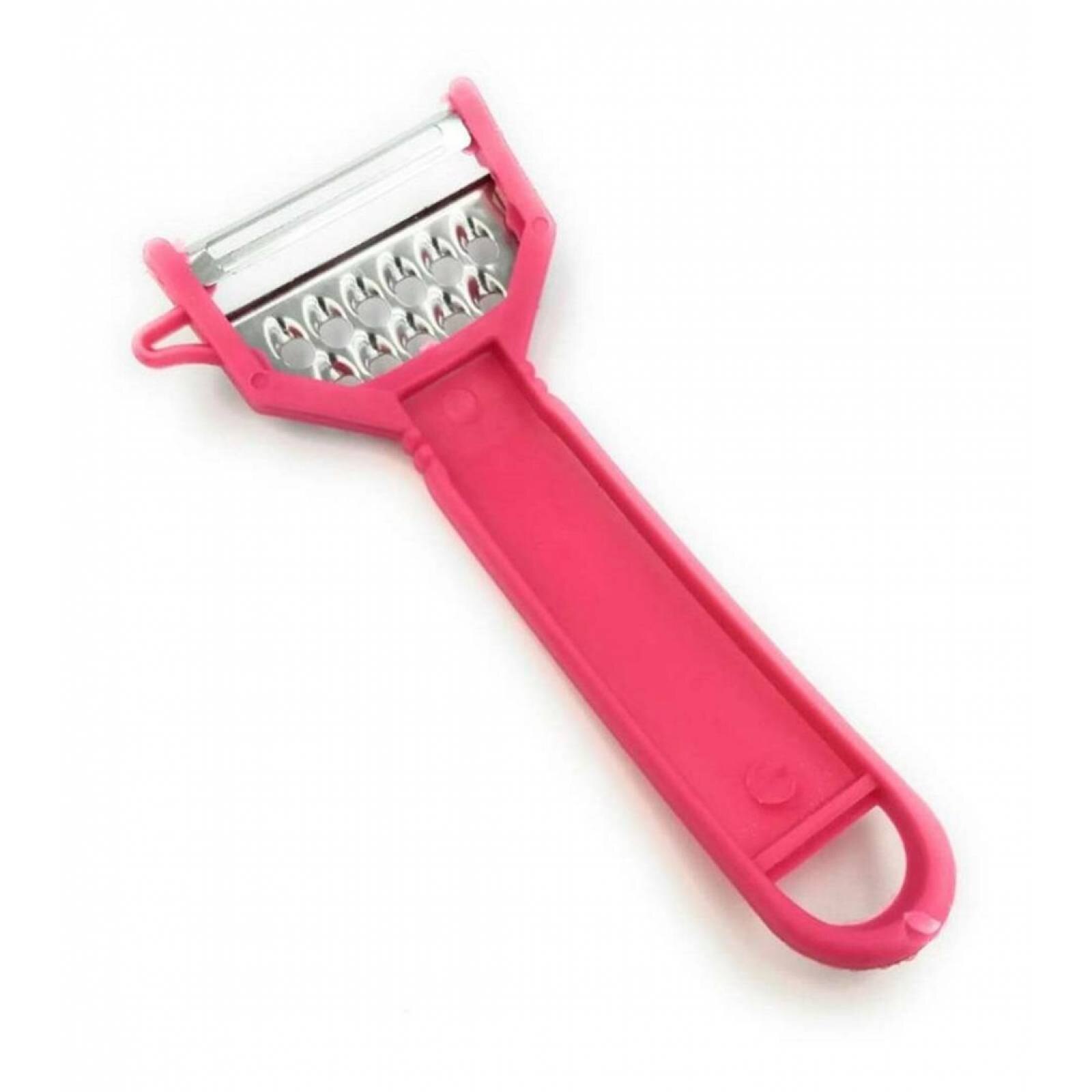 Pelador con rayador metalico accesorio muy util para cocina rosa Sears