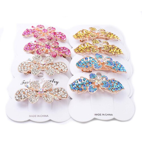Kit de 8 broches frances para cabello diferentes colores 3 