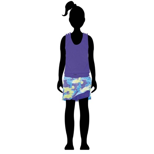 Ropa Deportiva para niña conjunto blusa/falda-short 003(CL) 
