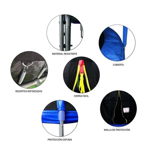 Brincolín Trampolín Infantil 6 ft / 1.82 mts Diámetro 
