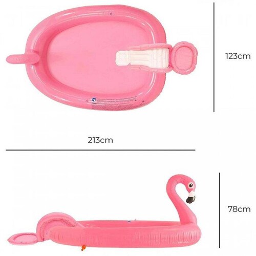 Piscina Flamingo Inflable Resistente Alberca Para Niños 