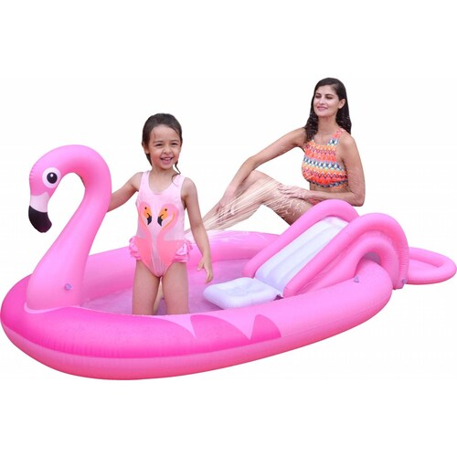 Piscina Flamingo Inflable Resistente Alberca Para Niños 