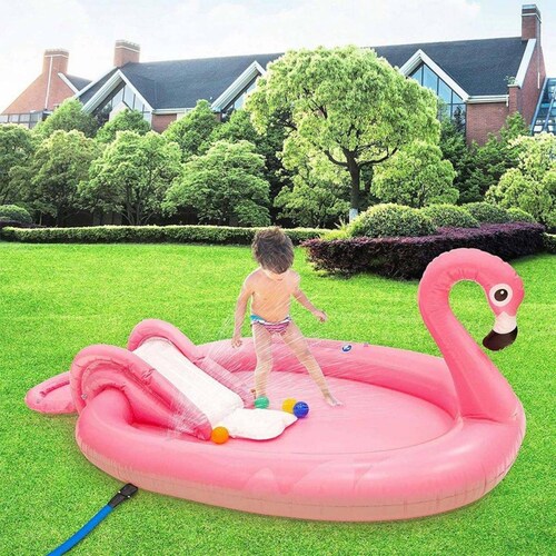 Piscina Flamingo Inflable Resistente Alberca Para Niños 