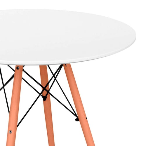 Mesa De Comedor Redonda Estilo Minimalista Moderna White