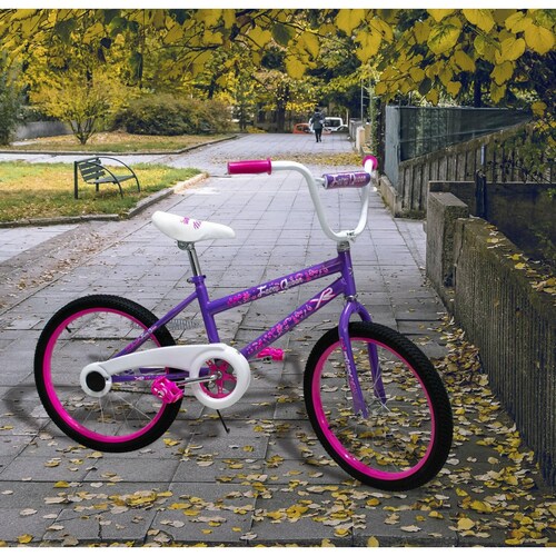 Bicicleta R20 Infantil Resistente Xrush Para Niñas Violeta g