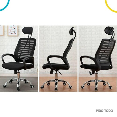 Silla de oficina con reposacuellos 