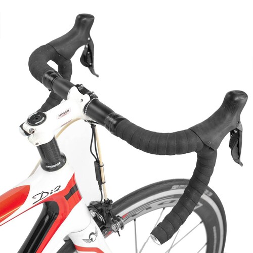 Bicicleta de Ruta Rodada 700 Apollo de Fibra de Carbono Blanco con Rojo Madison 