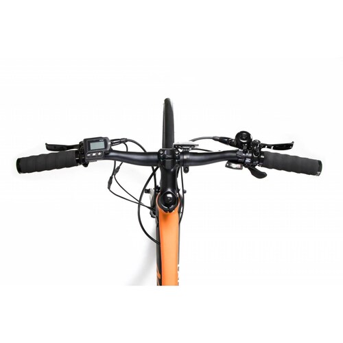 Bicicleta Electrica Ruta Rodada 27.5 R1 Aluminio Negro Naranja Mate NXT 