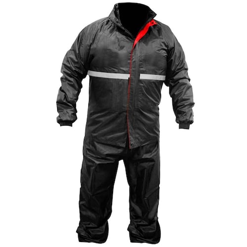 Impermeable Roda para Motociclista Set Completo 2 piezas Talla XL Negro 