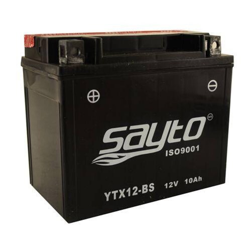 Bateria para Moto Motocicleta YTX12-BS con Activador Sayto 