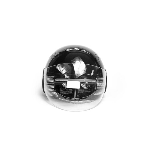 Casco para Moto Abierto Jet Estilo 3/4 Talla L Negro Certificado Kinlley 