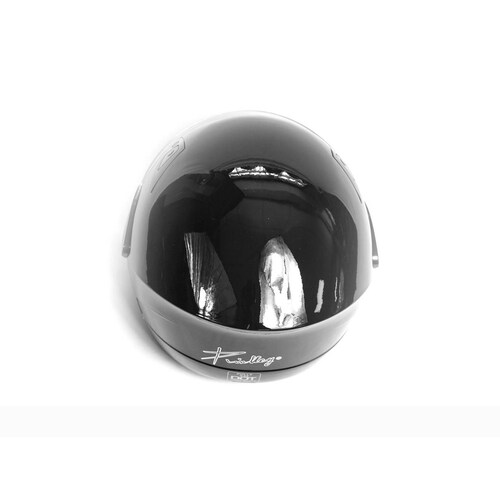 Casco para Moto Abierto Jet Estilo 3/4 Talla L Negro Certificado Kinlley 