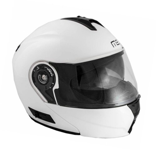Casco para Moto Abatible Openit Solid Blanco Talla M Lem 