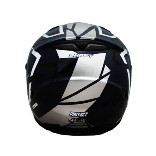 Casco para Moto Protect White Negro Blanco Talla L Certificado Shaft 