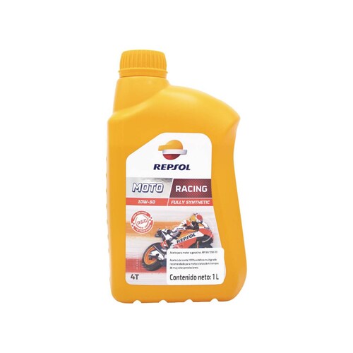 Aceite Repsol de Motor para Moto 4 Tiempos 10w50 Moto Racing Sintetico 1 Litro 