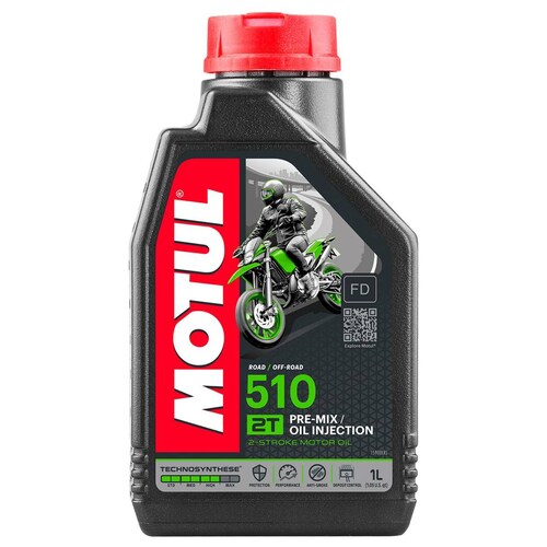Aceite Motul de Motor para Moto 510 2 Tiempos PRE-MIX Oil Injection 1 Litro 