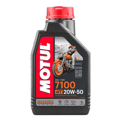 Aceite Motul de Motor para Moto 4 Tiempos 7100 20w50 Sintetico 1 Litro 