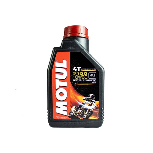 Aceite Motul de Motor para Moto 4 Tiempos 7100 10w60 Sintetico 1 Litro 