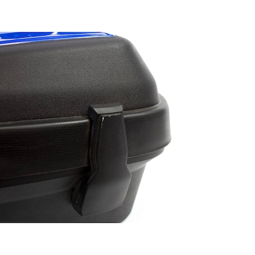 Alforjas Kinlley para moto rigidas laterales azul negro 20 litros 2 piezas 