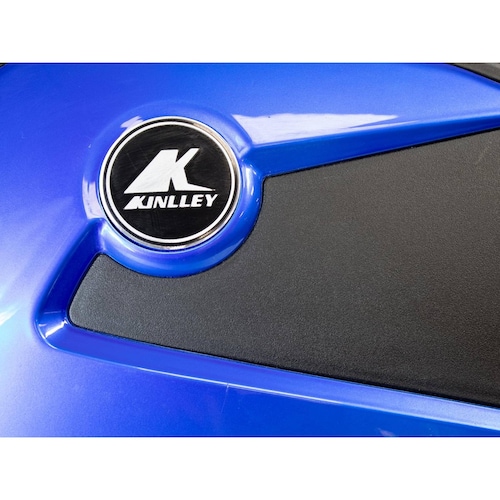 Alforjas Kinlley para moto rigidas laterales azul negro 20 litros 2 piezas 