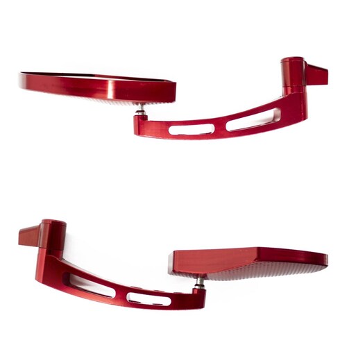 Juego de espejos de aluminio sport rojo 