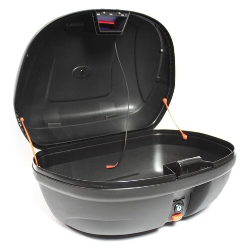 Caja Maletero Top Case Para Moto Con Led 43 Litros Azul 