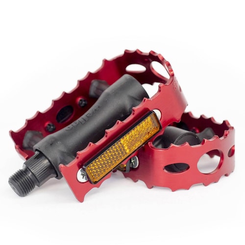 Pedal MTB Luca de aluminio con Nylon rojo Wellgo Taiwan 
