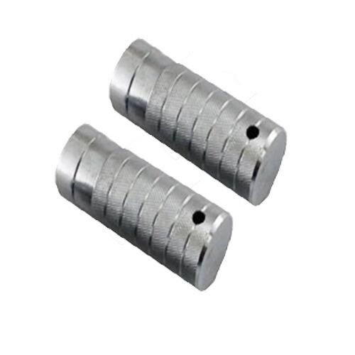 Diablos 2.54cm De Fierro Cromado Moleteados 