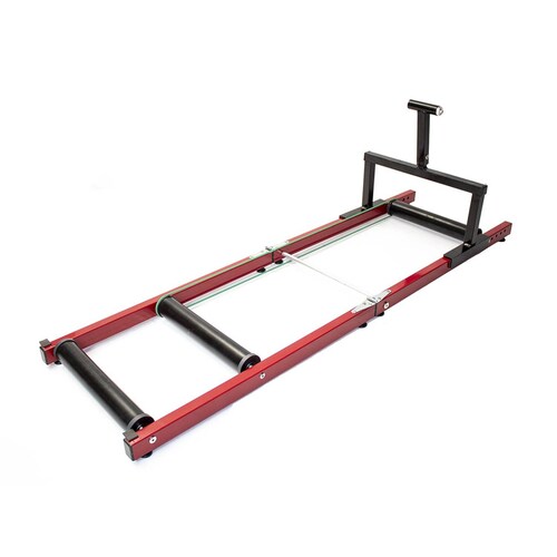 Rodillo Entrenador Bicicleta Triple Rodillos Pegable Rojo 