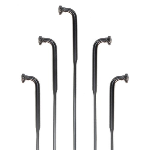 Rayos 14gx235mm Con Niple Flat Negros Para 26 Aero 