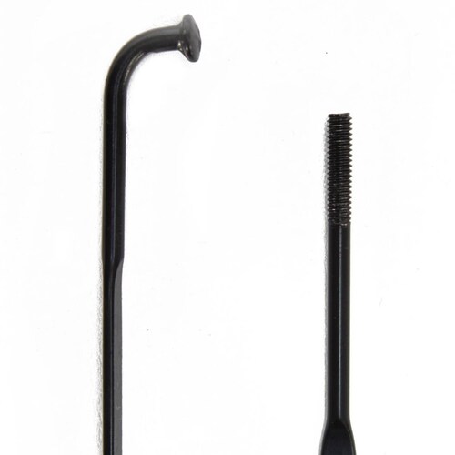 Rayos 14gx235mm Con Niple Flat Negros Para 26 Aero 