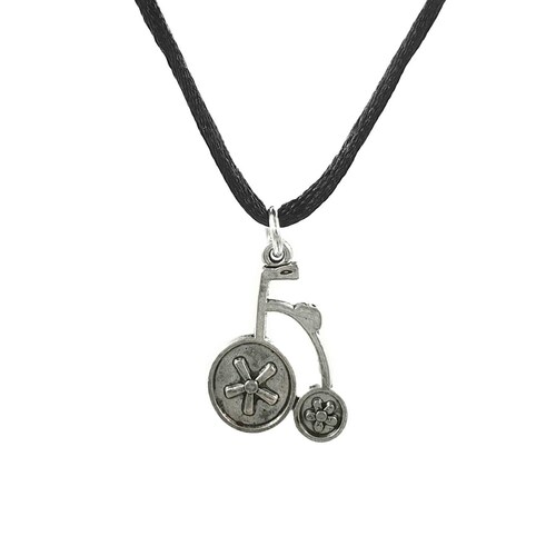 Collar hilo con dije bici antigua para ciclistas VCstick 