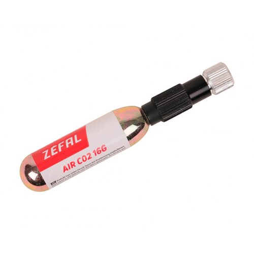 Cartucho CO2 16g + Adaptador para llantas de bicicleta Zefal 