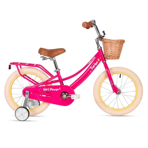 Bicicleta R16 para niña infantil fucsia Cotton Candy Turbo 