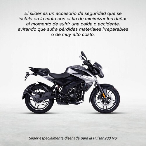 Slider Protector para moto Pulsar 200 NS Completo Mach 