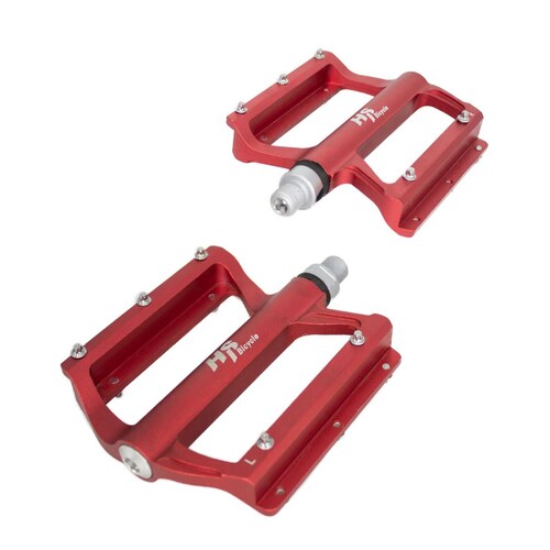 Pedales para bicicleta BMX 1/2 aluminio rojo ALNC-830B HS 