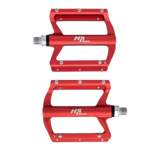Pedales para bicicleta BMX 1/2 aluminio rojo ALNC-830B HS 