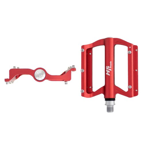 Pedales para bicicleta BMX 1/2 aluminio rojo ALNC-830B HS 